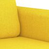 vidaXL Canap&eacute; &agrave; 3 places Jaune clair 180 cm Tissu