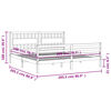 vidaXL Cadre de lit sans matelas 200x200 cm bois massif