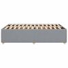 vidaXL Cadre de lit sans matelas gris clair 120x200 cm tissu