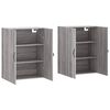 vidaXL Armoires murales 2 pcs sonoma gris bois d'ing&eacute;nierie