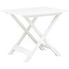 vidaXL Table pliable de jardin Blanc 79x72x70 cm Plastique