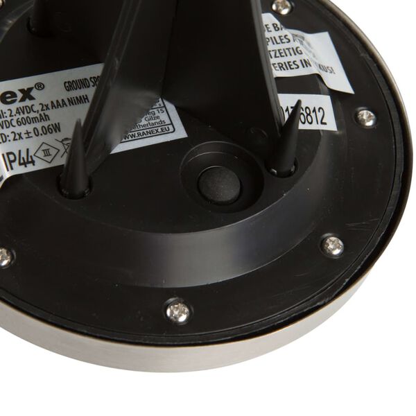 Ranex Spot de sol solaire &agrave; LED 12x12x13,5 cm