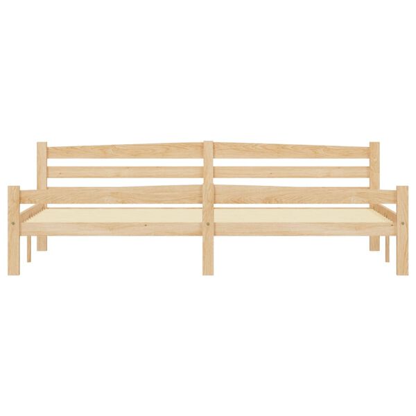 vidaXL Cadre de lit avec 2 tiroirs Bois de pin massif 200x200 cm