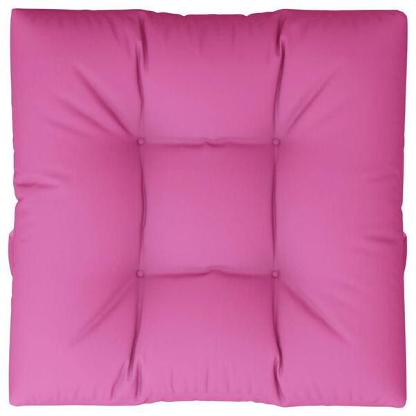 vidaXL Coussin de palette Rose 80x80x12 cm tissu