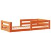 vidaXL Cadre de lit sans matelas cire marron 90x200 cm bois pin massif