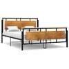 vidaXL Cadre de lit sans matelas m&eacute;tal 160x200 cm