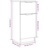 vidaXL Buffets 2 pcs Ch&ecirc;ne Sonoma 30x30x70 cm Bois d'ing&eacute;nierie