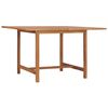 vidaXL Table de jardin 120x120x75 cm Bois de teck solide