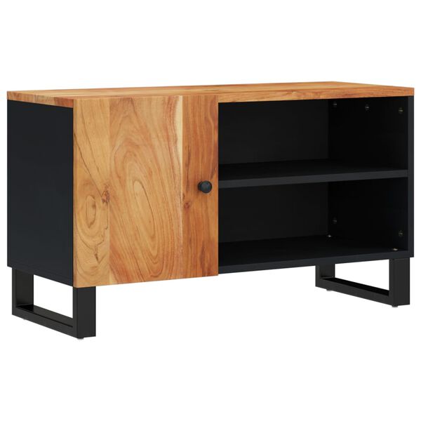vidaXL Meuble TV 80x33x46 cm bois d'acacia solide et d'ing&eacute;nierie