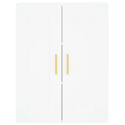 vidaXL Armoires murales 2 pcs blanc bois d'ingénierie