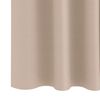 vidaXL Rideaux occultants avec anneaux 2 pcs Taupe 140 x 140 cm