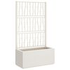 vidaXL Jardini&egrave;re avec treillis blanc 80x36x140 cm PP