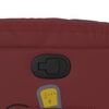 vidaXL Fauteuil inclinable de massage Rouge bordeaux Similicuir