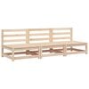 vidaXL Canap&eacute;s centraux de jardin 3 pcs Bois de pin massif