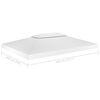 vidaXL Toile de toit de belv&eacute;d&egrave;re 2 niveaux 310 g/m&sup2; 4x3 m Blanc