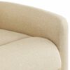 vidaXL Fauteuil de massage inclinable Cr&egrave;me Tissu