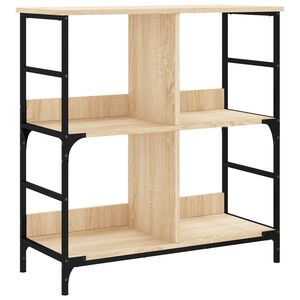 vidaXL Biblioth&egrave;que ch&ecirc;ne sonoma 78,5x33x82 cm bois d'ing&eacute;nierie