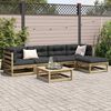vidaXL Salon de jardin 6 pcs bois de pin impr&eacute;gn&eacute;