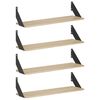vidaXL &Eacute;tag&egrave;res Murales 4 pc Ch&ecirc;ne Sonoma 70 x 20 x 17 cm