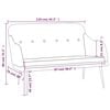 vidaXL Banc Rouge bordeaux 110x76x80 cm Tissu