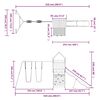 vidaXL Aire de jeux d'ext&eacute;rieur bois massif de douglas