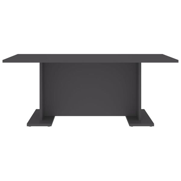 vidaXL Table basse gris 103,5x60x40 cm bois d'ingénierie