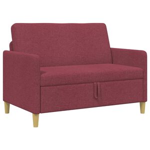 vidaXL Sofa avec rangement Bordeaux 122 x 78 x 87 cm Polyester