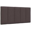 vidaXL Cadre de lit sans matelas Hanko marron fonc&eacute; 100x200 cm tissu