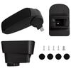 vidaXL Accoudoir de voiture noir 11x35x(32-49) cm ABS