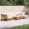 vidaXL Salon de jardin avec coussins 8 pcs bois massif d'acacia