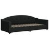 vidaXL Lit de jour avec matelas noir 90x200 cm tissu