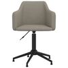 vidaXL Chaises &agrave; manger pivotantes lot de 4 Gris clair Velours