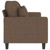 vidaXL Canap&eacute; &agrave; 3 places Marron 180 cm Tissu