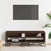 vidaXL Meuble TV ch&ecirc;ne marron 122x34x41 cm bois d'ing&eacute;nierie