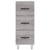vidaXL Buffet Sonoma gris 34,5x34x90 cm Bois d'ing&eacute;nierie