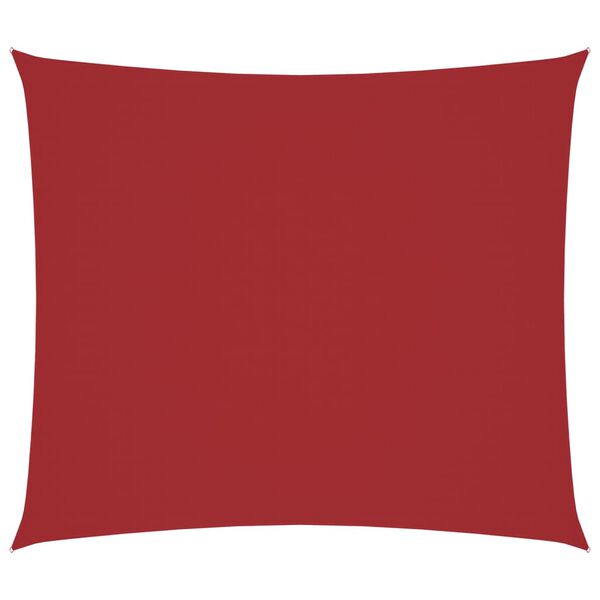 vidaXL Voile de parasol tissu oxford rectangulaire 2,5x3 m rouge