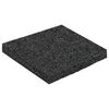 vidaXL Tapis de patio en granulat de caoutchouc Noir 9 x 9 x 0,8 cm