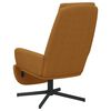 vidaXL Chaise de relaxation avec repose-pied Marron Velours