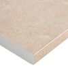 vidaXL Comptoir de cuisine Beige avec texture 50x60x2,8 cm Agglom&eacute;r&eacute;