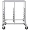 vidaXL Chariot &agrave; plateaux 12 bacs GN 75x55x87 cm acier inoxydable