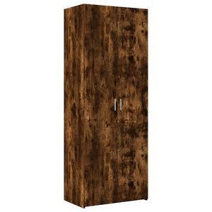 vidaXL Buffet haut ch&ecirc;ne fum&eacute; 70x42,5x185 cm bois d'ing&eacute;nierie