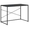 vidaXL Bureau d'ordinateur Noir 110x60x70 cm Bois d'ing&eacute;nierie