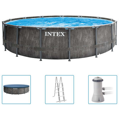 Intex Ensemble de piscine Greywood Prism Frame Premium 457x122 cm