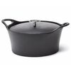 CUISINOX Casserole &eacute;maill&eacute;e en fonte 1,6 L 20 cm Noir