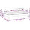 vidaXL Cadre de lit d'angle avec matelas Gris clair 90 x 200 cm tissu