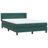 vidaXL Sommier &agrave; lattes de lit et matelas vert fonc&eacute; 140x220cm velours