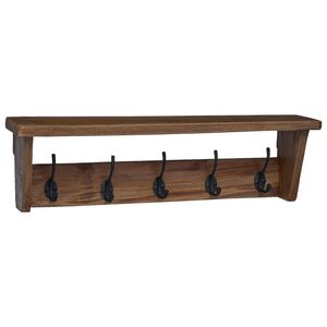 vidaXL Cintre Marron 50 x 10 x 14 cm bois d'acajou massif