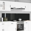 vidaXL Protection de cuisine 2 pcs Noir 110 x 50 cm verre trempé