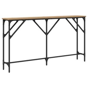 vidaXL Table console chêne artisanal 140 x 23 x 75 cm
