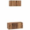 vidaXL Ensemble meuble TV 2 pc Bois Ancien Bois d'ing&eacute;nierie